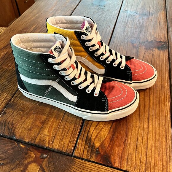High Top Vans, Men's Size 8.5, Women's Size 10 - Picture 1 of 8